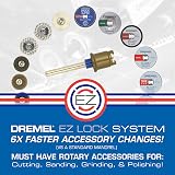 Dremel EZ476 1 1/2 Inch EZ Lock Rotary Tool Cut Off Wheels 5 Pack view 7
