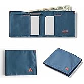 Allett Sport Wallet, Indigo Blue | Nylon, RFID Blocking, Bifold, Slim, Minimalistic, Front Pocket | Holds 2-10+ Cards | for Men & Women