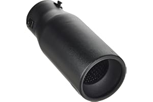 DC SPORTS DC Sport Black Universal Bolt On Exhaust Tip 2.875" Inlet 3.75" Outlet - Fits 1.75" - 2.5" Tail Pipes