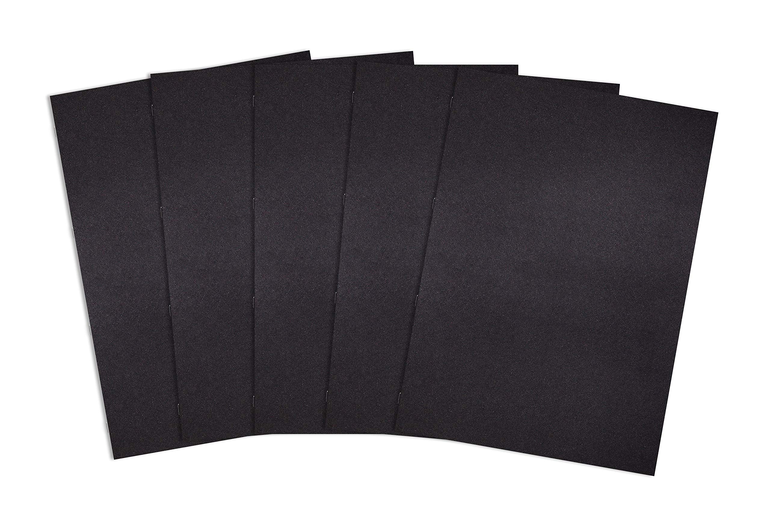Silvine A3 Portrait Field Sketchbook - 40 Pages (20 Sheets) 140gsm Textured White Cartridge Paper [Pack of 5], Black, 478 — image 1