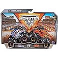 Monster Jam, Official Lucas Stabilizer Vs. Jester Die-Cast Monster Trucks, 1:64 Scale, Kids Toys for Boys Ages 3 and up