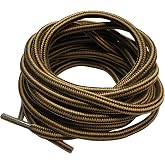 B&amp;Q 3 Pairs Heavy Duty Round Boot Laces Shoelaces for Hiking Walking Construction Safety Work Boots Shoes