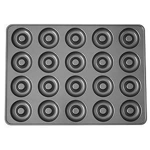 Wilton Perfect Results Non-Stick Donut Pan, 20-Cavity Donut Baking Pan