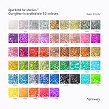 Hemway Silver Holographic Stars & Moons Glitter 100g Craft Resin Cosmetics view 5