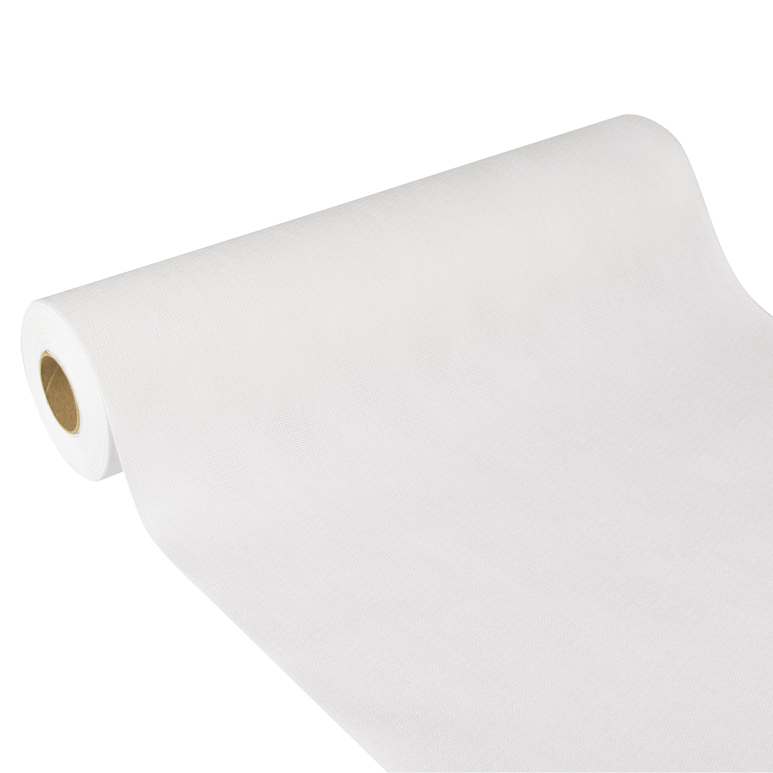 PAPSTAR, Soft Selection Plus Table Runner Fabric-Like Fleece 24 m x 40 cm White on Roll #85755
