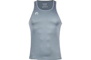 TLRUN Men's Running Tank Top Ultra Lightweight Marathon Singlet Shirts Dry Fit Workout Sleeveless T-Shirt
