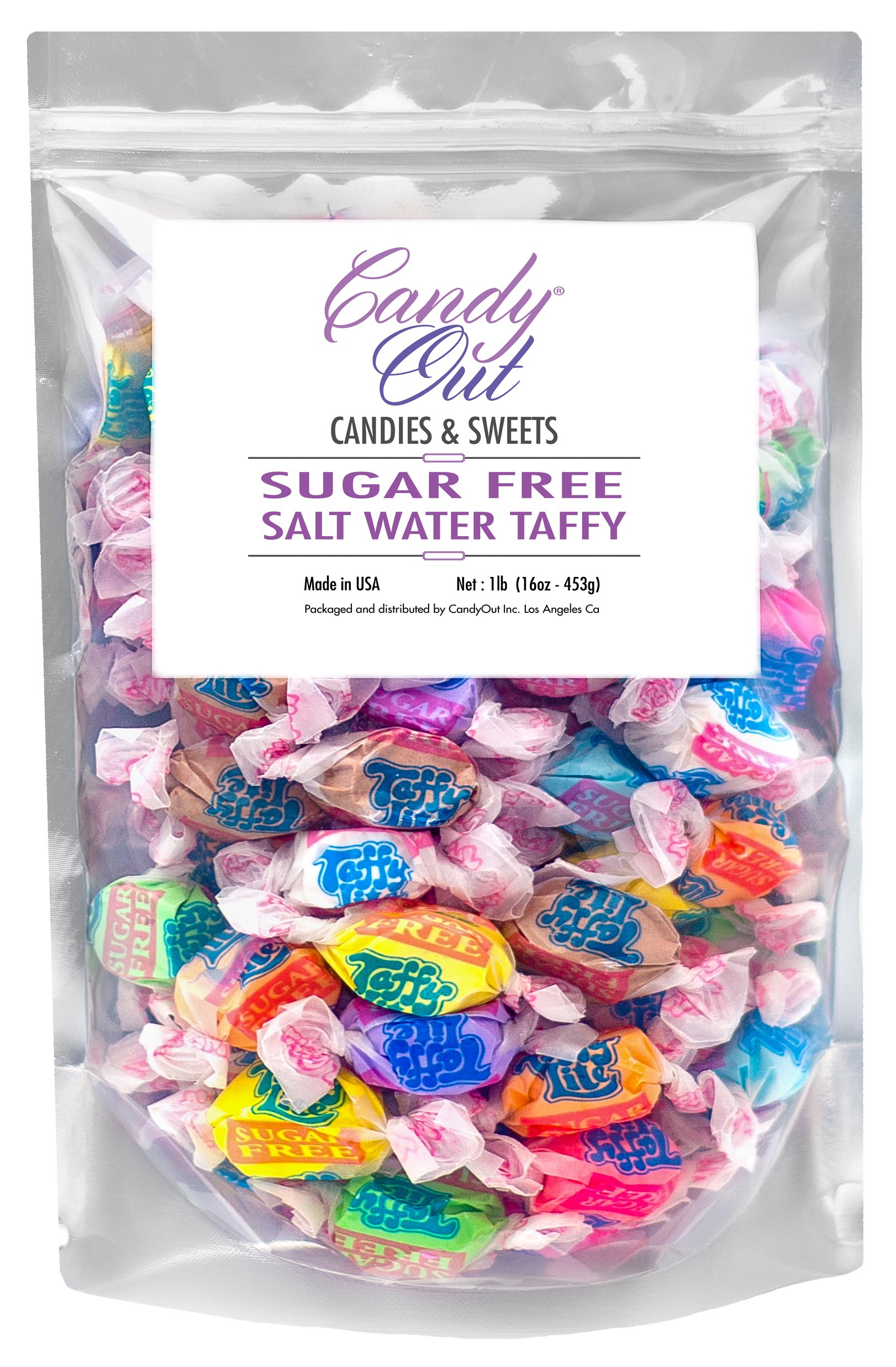 Candyout Taffy Lite Sugar Free Salt Water Taffy 1 Pound Buy Online In Gibraltar At Gibraltar Desertcart Com Productid 47412898