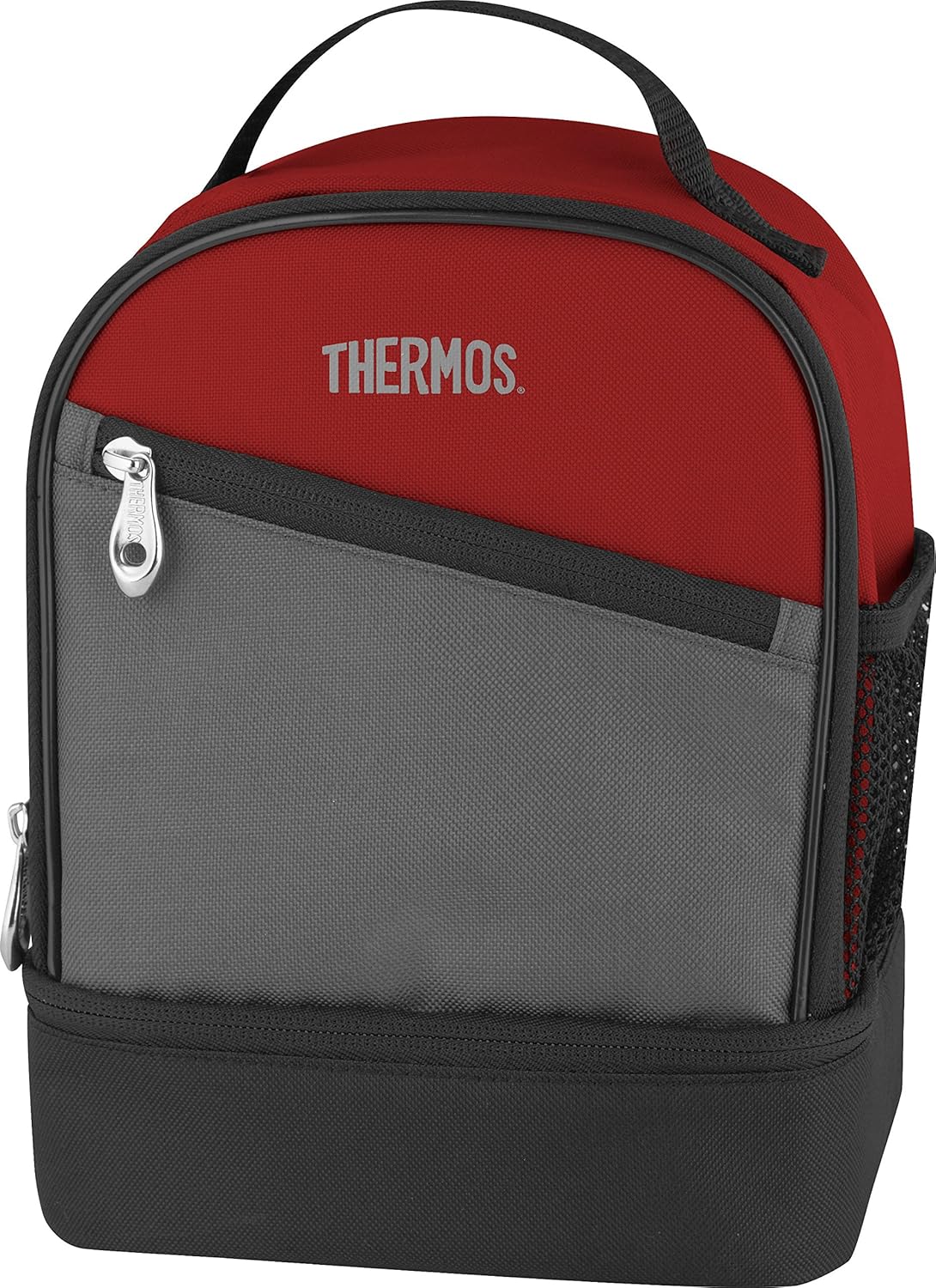 Thermos Polyester Essentials Dual Compartment Lunch Kit Burgundy