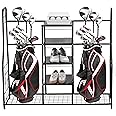 Home-it Golf Organizer Extra Large - Golf Bag Sports Dual Storage Organizer, Perfect for Golfing Bags, Clubs, Balls, Gadgets, Accessories & Equipment, Golf Organizer Rack for Garage and Basement