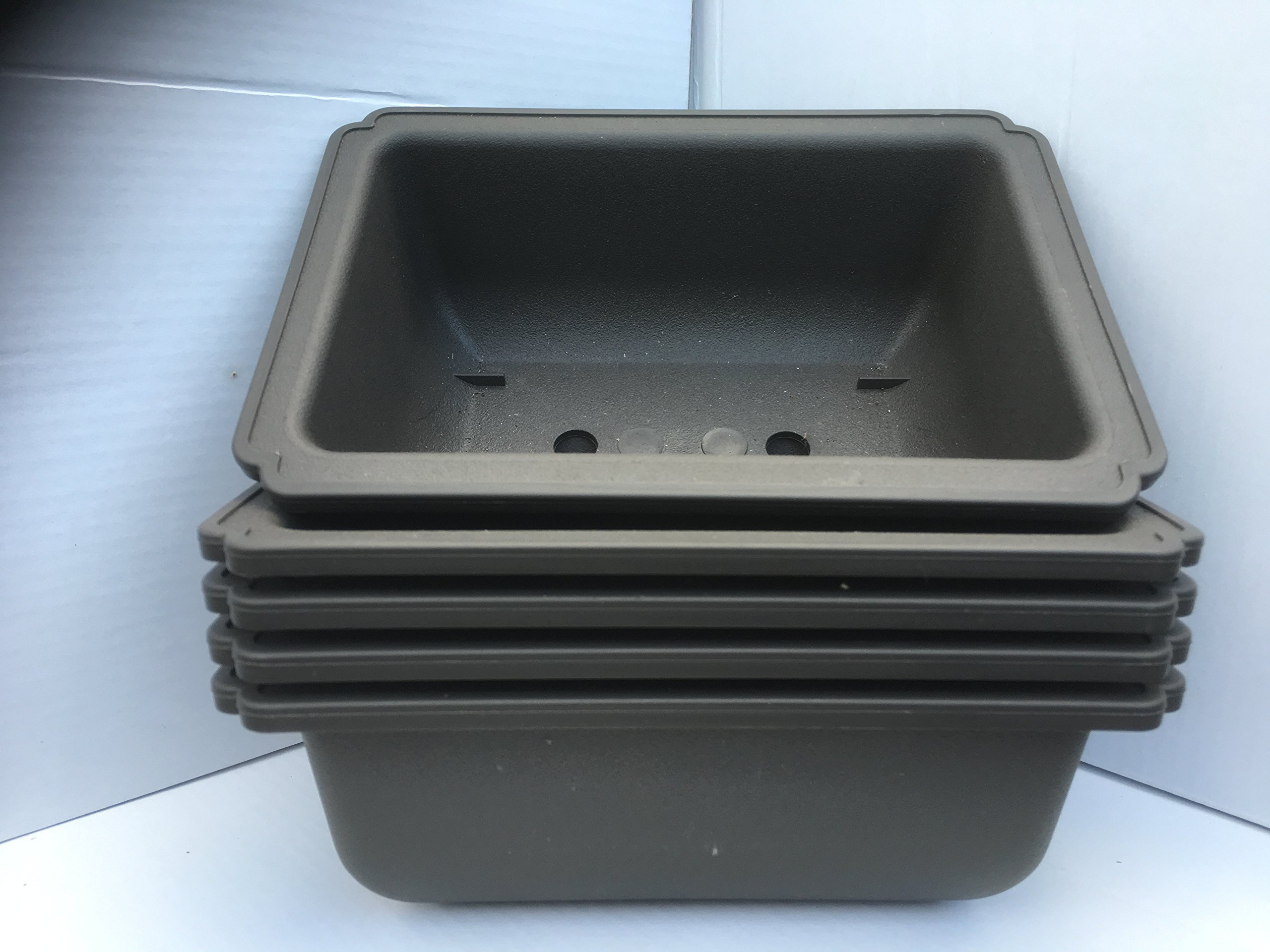 17.5cm Plastic Bonsai Pot x 5