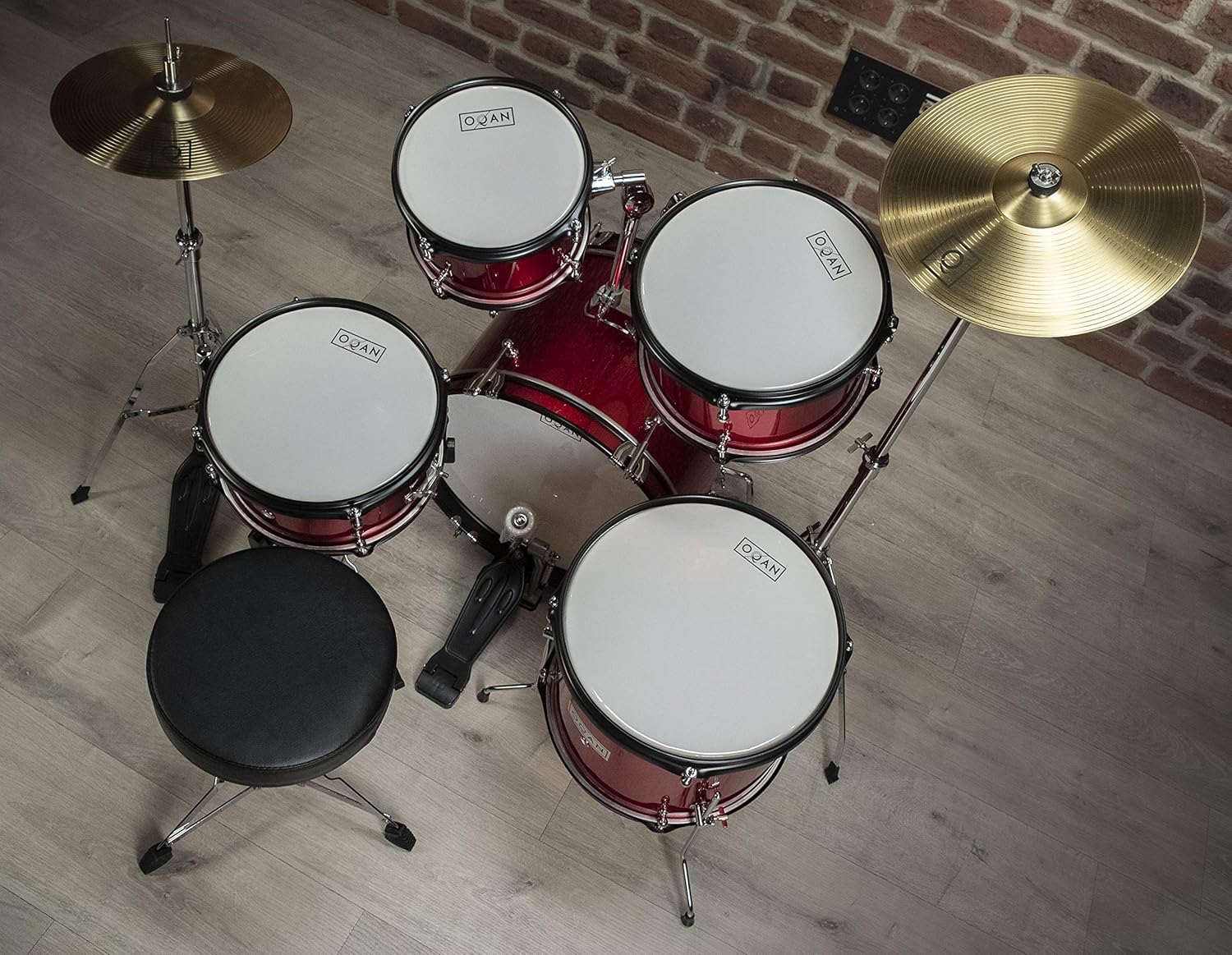Oqan - Batería junior qpa-5 red: Amazon.es: Instrumentos musicales
