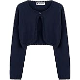 BlackButterfly Girls Long Sleeve Knitted Childrens Kids Bolero Shrug