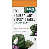 Safer Brand 5025 Houseplant Sticky Stakes Insect Trap, 7 Traps