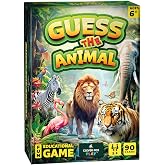Guess the Animal Game for Kids &amp; Family, Fun Guess in 5 Clues Learning Toy | Animal guessing card game for kids &amp; adults, animal trivia board game, animal trading cards, home, school, travel, classroom