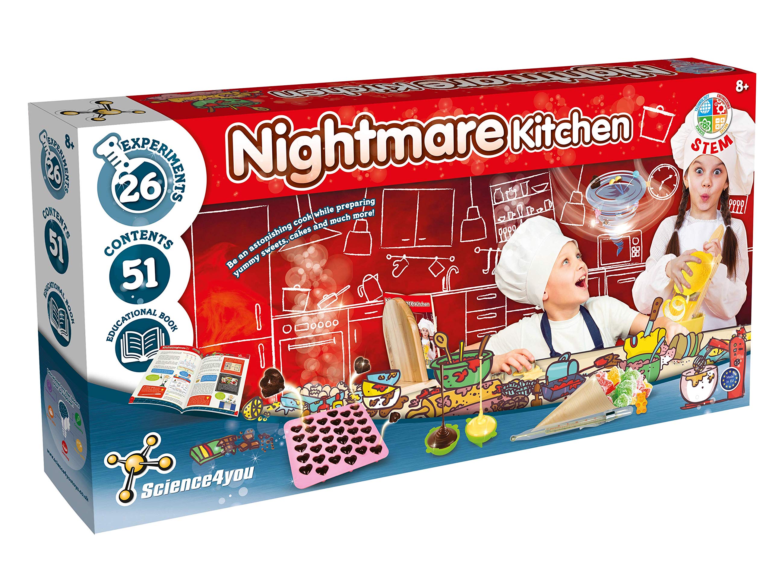 Science 4 You Kitchen Nightmares, STEM Cooking Toy for Kids Aged 8+, Multi-Colour
