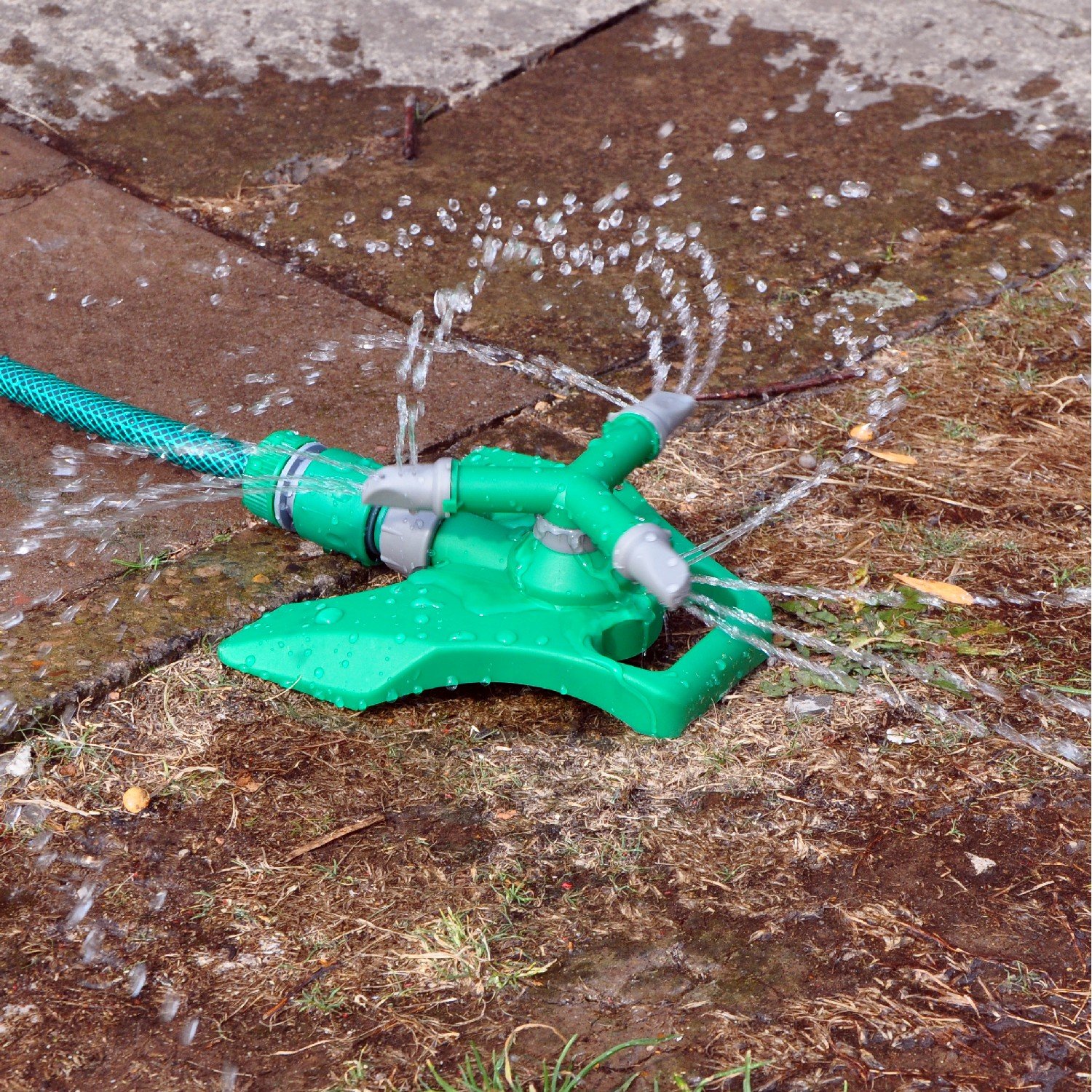 Kingfisher 613 3 Arm Rotating Sprinkler - Green