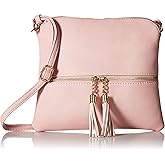 DELUXITY Lightweight Medium Crossbody Bag with Tassel | Lightweight, with Tassel