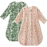 Yoofoss Baby Sleep Sack 18-24 Months, Long Sleeve Sleep Sack 1.5 Tog, Fleece Baby Wearable Blanket with 2-Way Zipper, Soft Warm