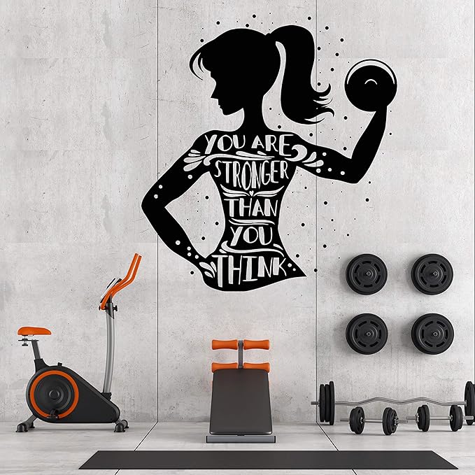 Lot De 56 Autocollants Muraux Inspires De Motivation Pour Salle De Sport Fitness Crossfit Salle D Exercice Decoration En Vinyle Citation Et Paroles Affiches Mode Bete On Gy197 Amazon Ca Maison Et Cuisine