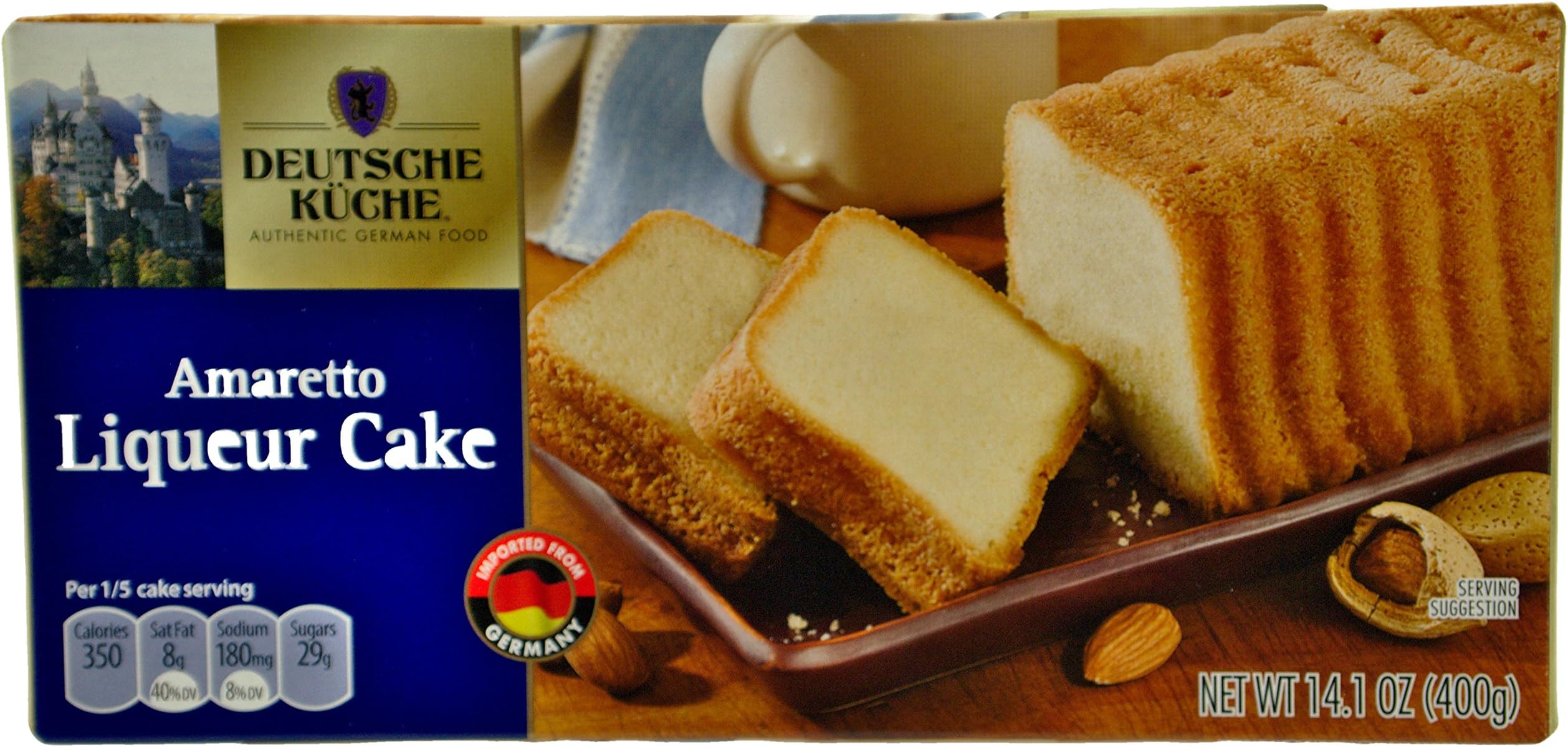 Deutsche Kuche Authentic German Amaretto Liqueur Dessert Cake