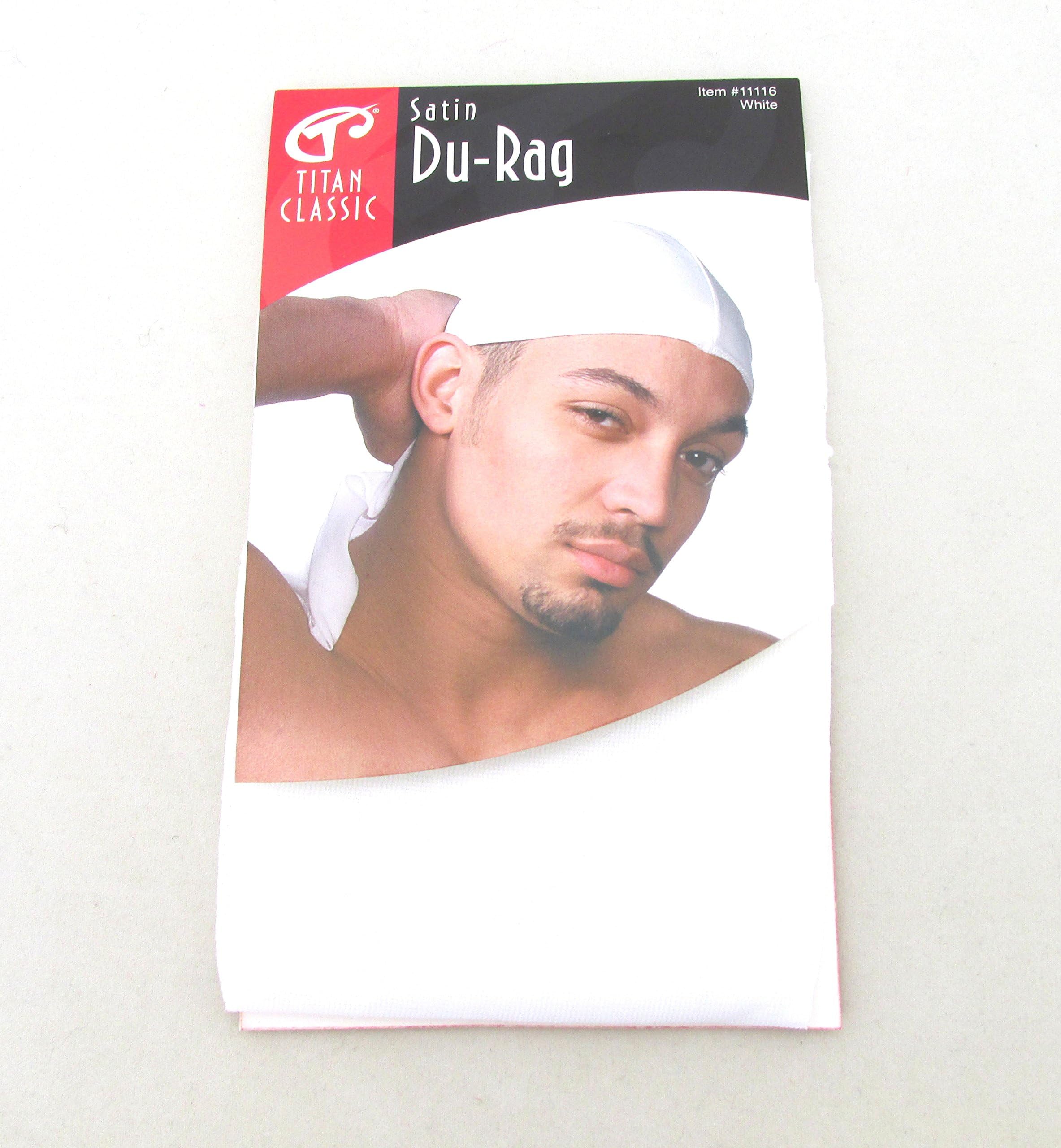 Professional Satin Du-Rag White