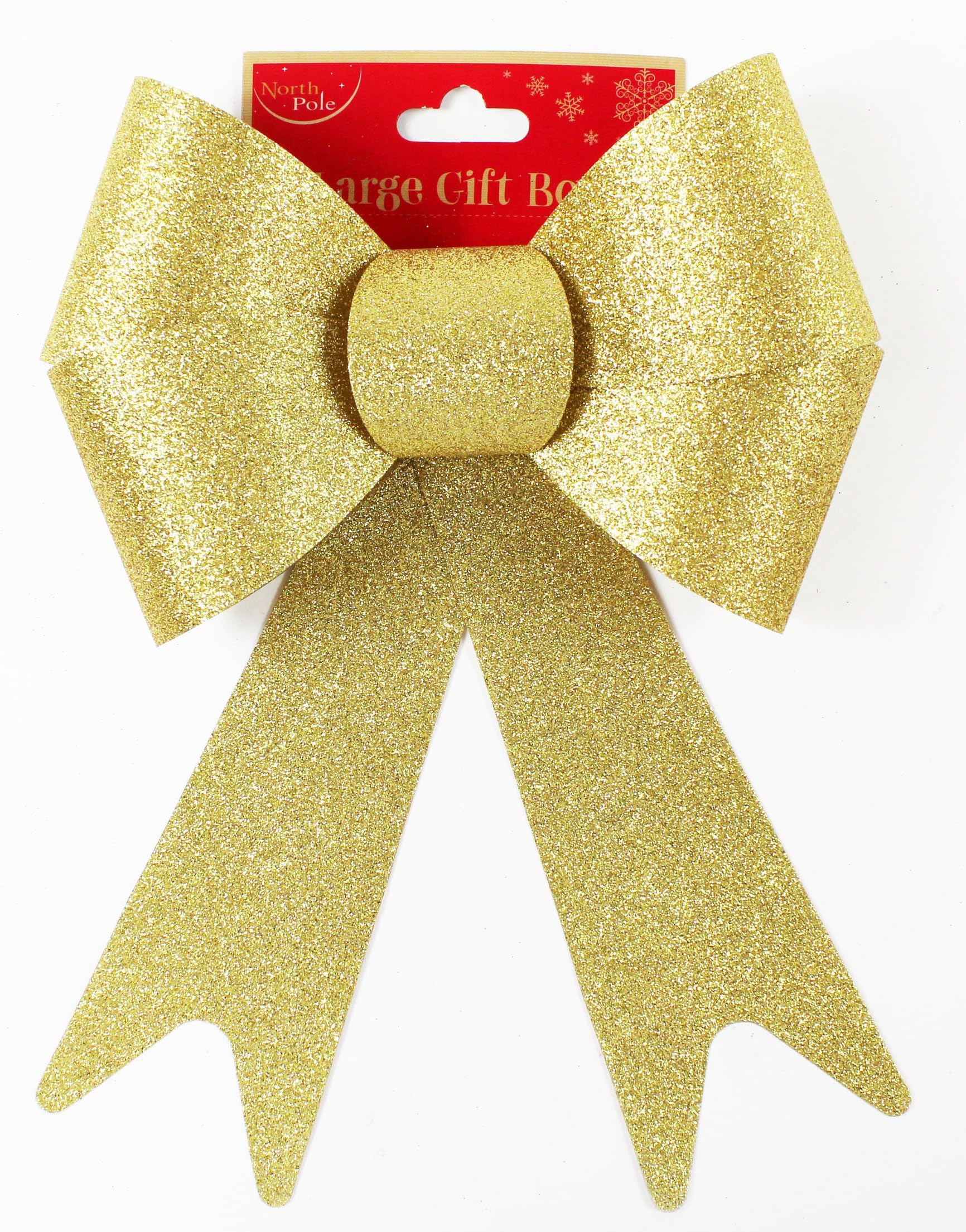 Neon Candy Christmas Bow Jumbo Glitter Gold Tree Big Decoration Hanging Wrapping+Free Tape