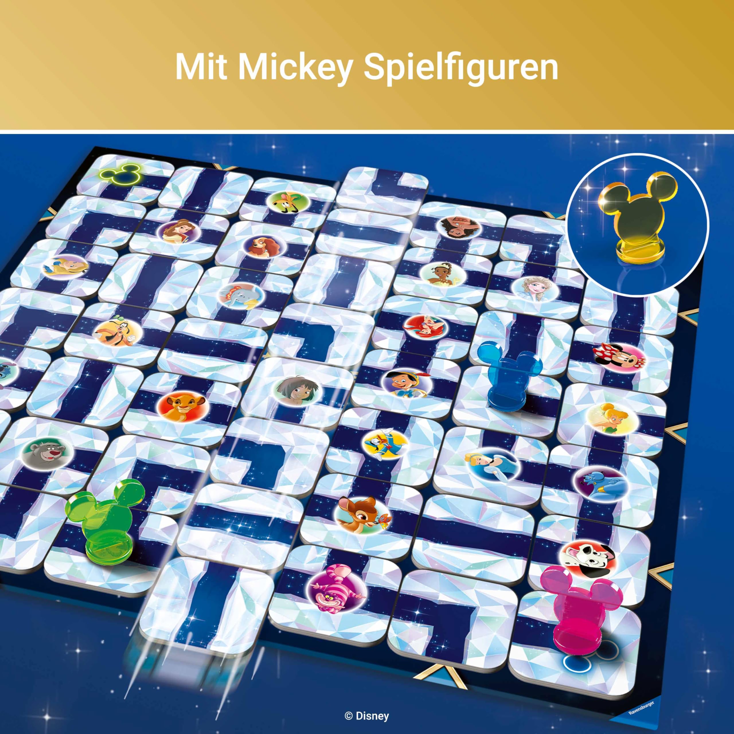 Ravensburger 27460 - Disney Labyrinth - Der Familienspiel-Klassiker für 2-4 Spieler, Spiel ab 7 Jahren mit den beliebtesten Disney Charakteren 5