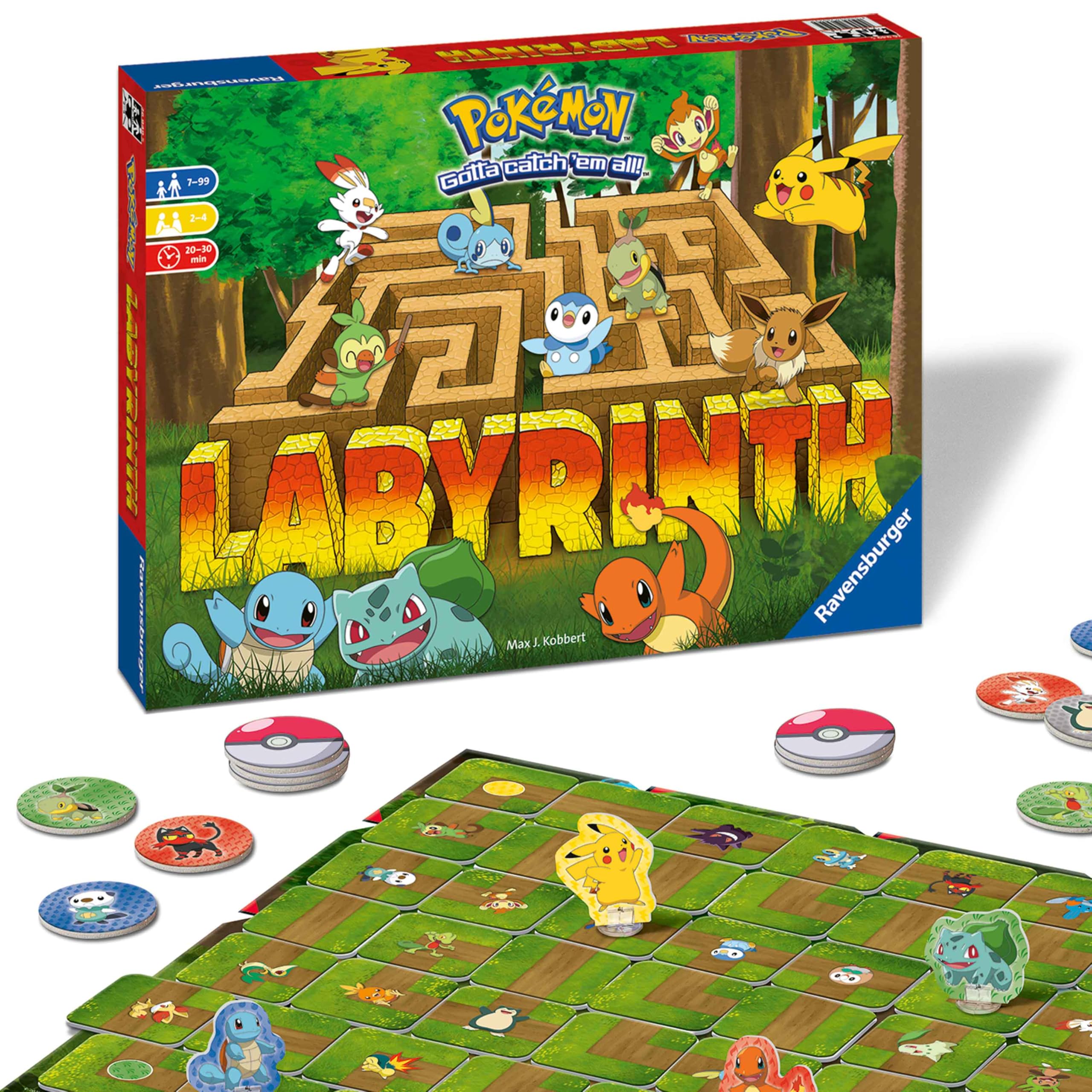 Ravensburger Pokémon Labyrinth – Moving Maze Family Board Game for Kids Age 7+ | Fun Strategy Game for 2–4 Players |Perfect Pokémon Gift for Boys & Girls