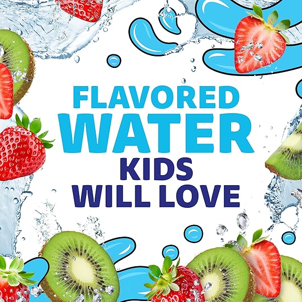 CAPRI SUN ROARIN’ WATERS STRAWBERRY KIWI FLAVORED WITH OTHER NATURAL FLAVOR WATER BEVERAGE, 10 CT BOX, 6 FL OZ DRINK POUCHES