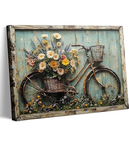 Vélo en Fleurs Affiche vélo vintage | Poster Store CH