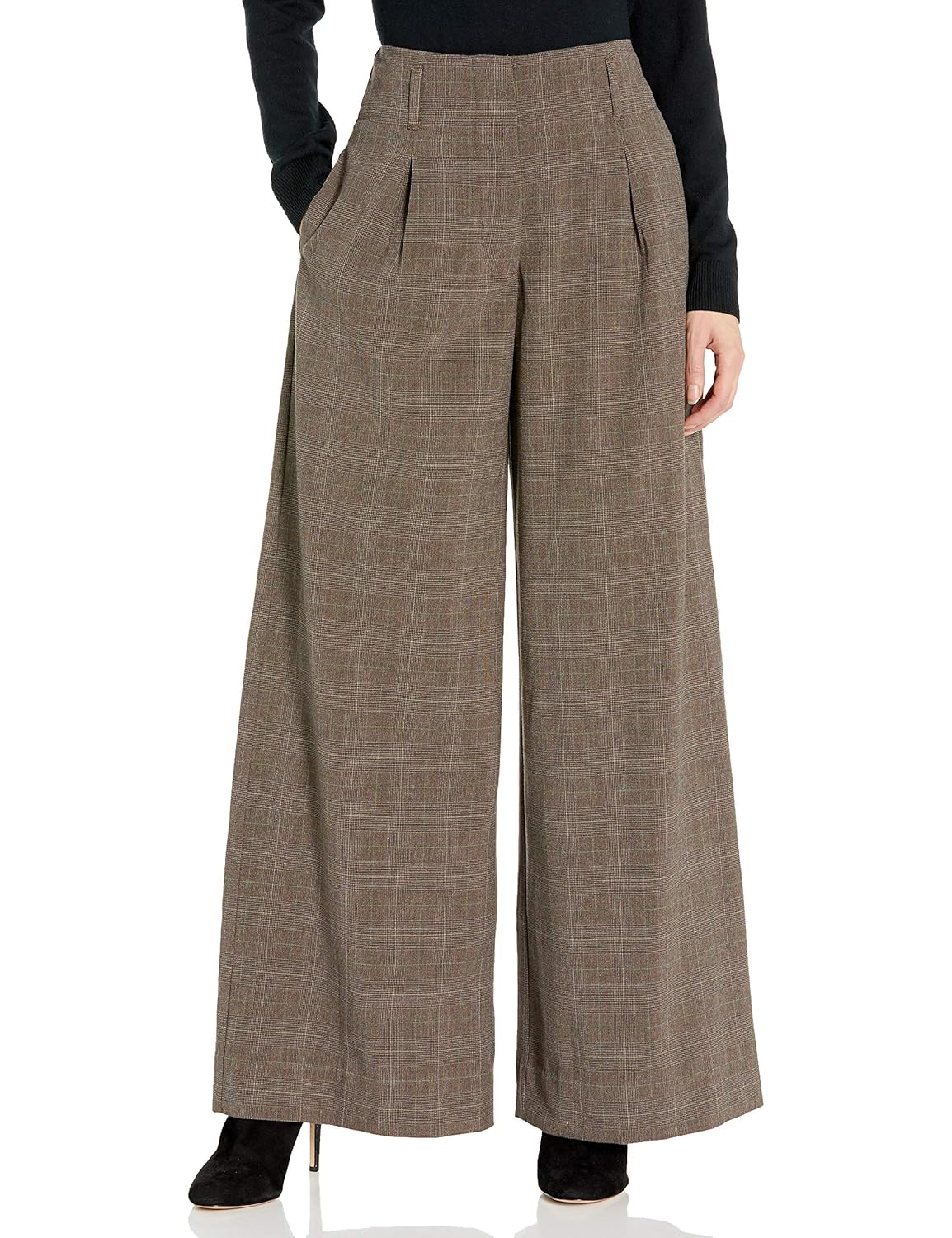 glen plaid pants womens