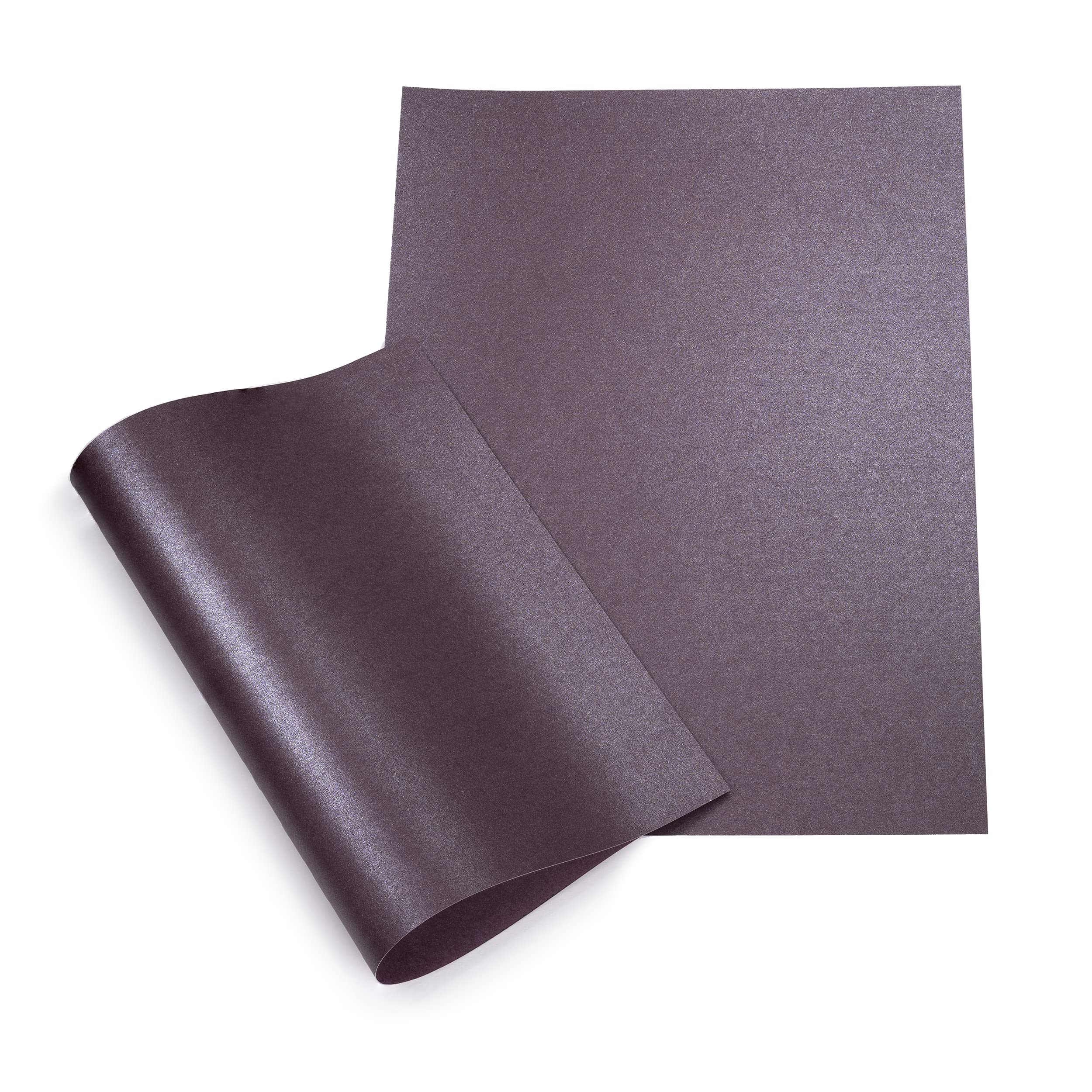 Papertent A4 Double-Sided Pearl Card, 250gsm 20 Sheets - Damson Dazzle