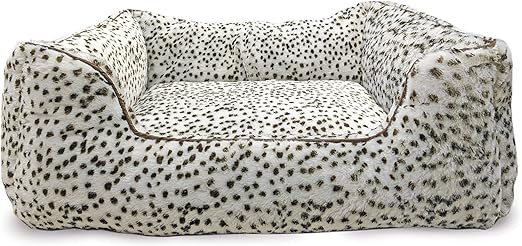 leopard dog bed