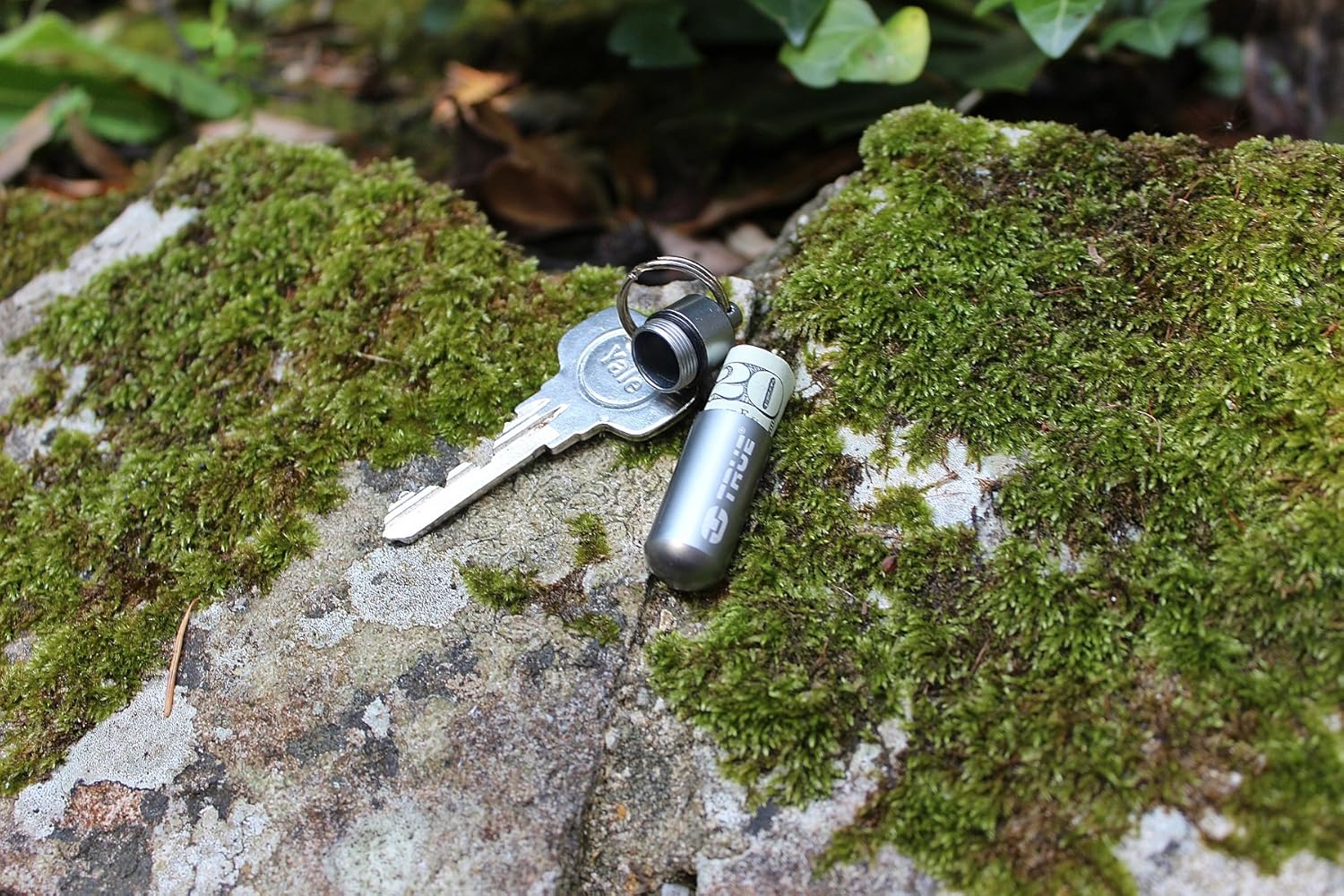 True Utility CashStash Waterproof Emergency Cash Capsule for Key Ring, Grey: Sports & Outdoors
