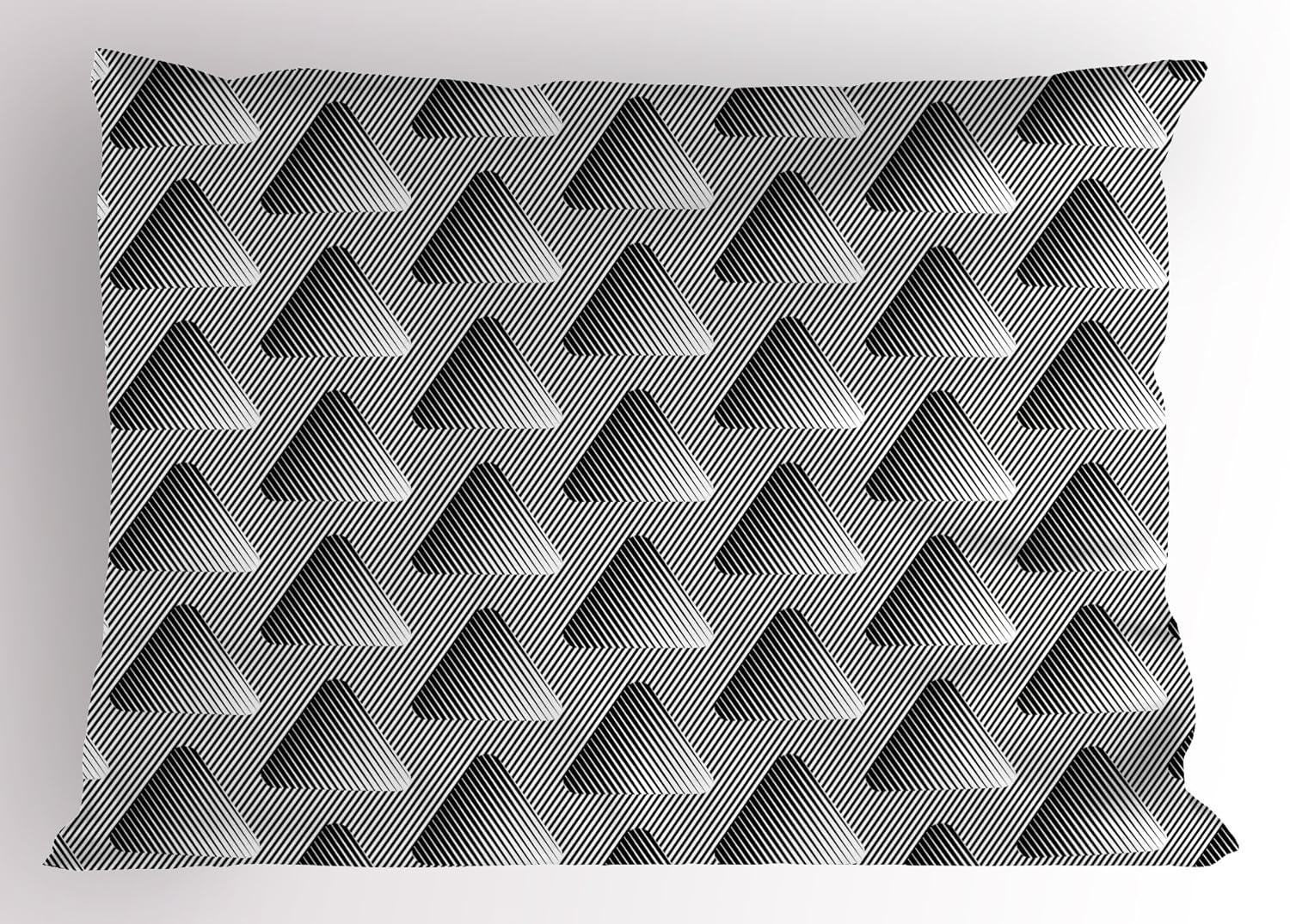 Amazon Com Ambesonne Abstract Pillow Sham Futuristic Geometric
