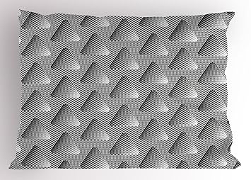 Amazon Com Ambesonne Abstract Pillow Sham Futuristic Geometric