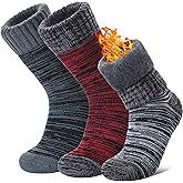 LANLEO Women Men Thermal Socks Warm Winter Extra Thick Insulated Heated Ski Crew Boot Socks for Cold Weather