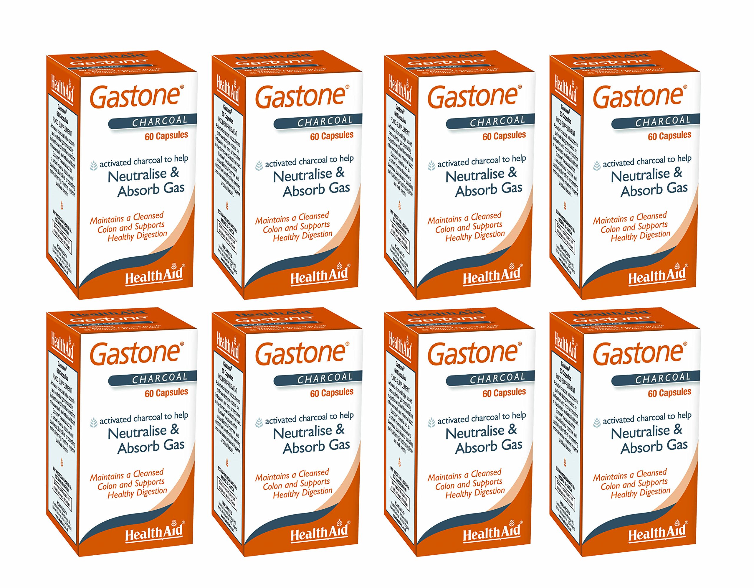 HealthAid Gastone Pack of 8 x 60 Capsules (480 Capsules)