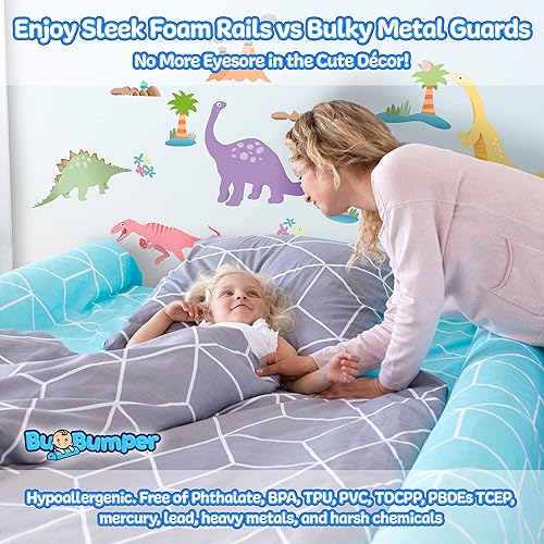 Extra Long Bed Rail Bumper for Toddler Soft Foam Bed Bumper for