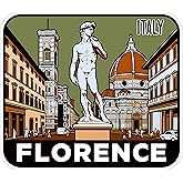 Florence Italy Sticker 4 Inch City Travel Souvenir Destination - Waterproof Vinyl Decal for Laptop Water Bottle Car Tumbler - Durable Aesthetic Long-Lasting Stickers for Adults ID44990