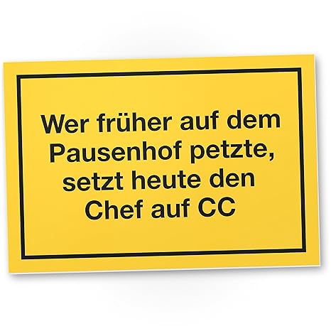 Dankedir Wer Früher Auf Dem Pausenhof Petzte Chef Cc