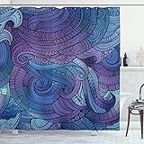 Ambesonne Abstract Shower Curtain, Ocean Inspired