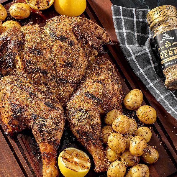 MCCORMICK GRILL MATES GARLIC & CRUSHED HERBS GRILLING SEASONING, 5.47 OZ