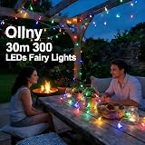 Ollny 30m 300 LED Christmas Tree Lights with Remote Mains Powered Multicolor view 2