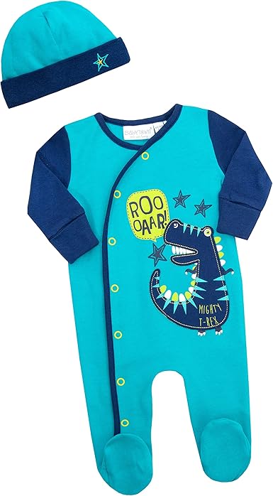 sleepsuits with integral scratch mitts