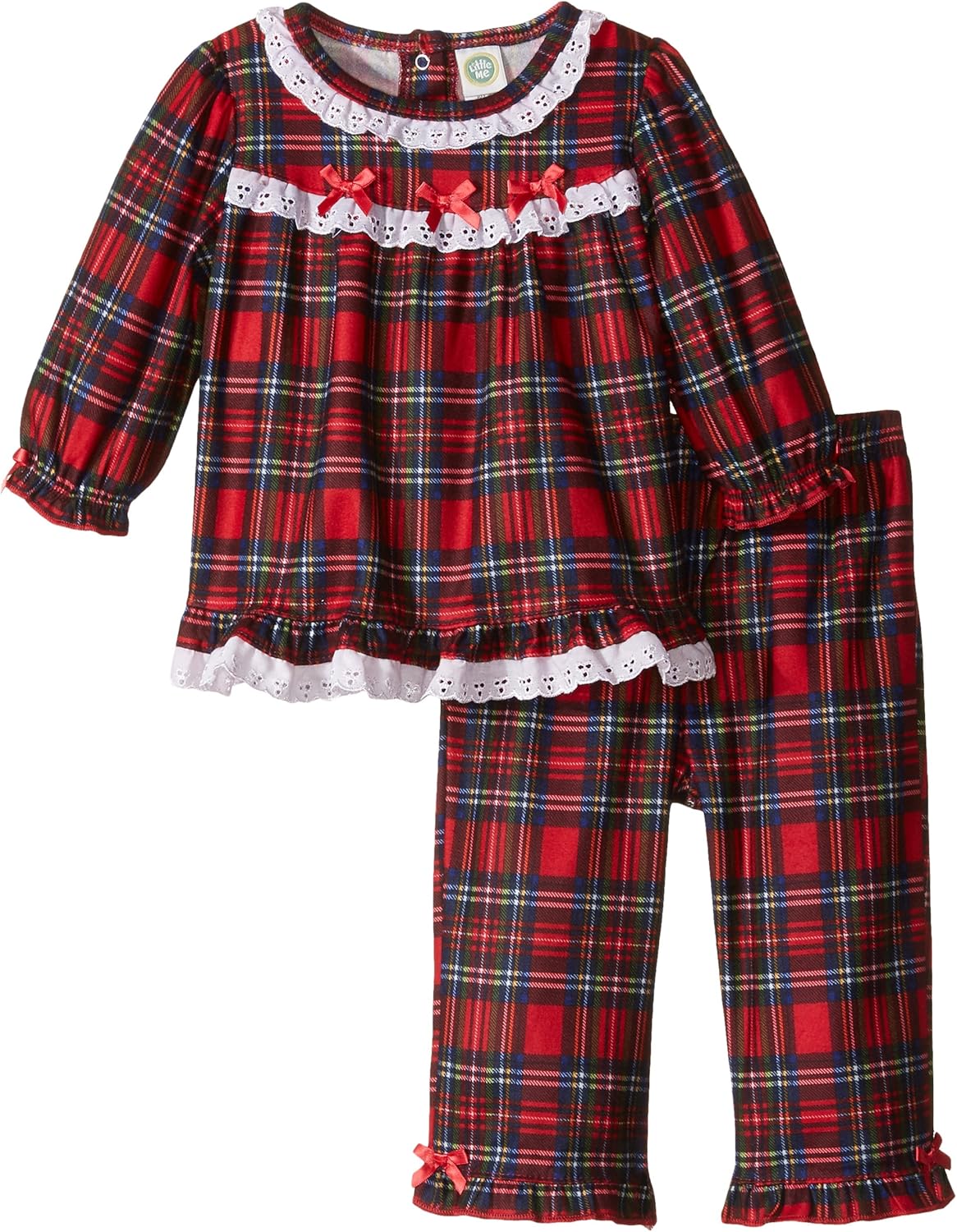 little me baby girl christmas pajamas