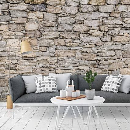 K L Wall Art Fototapete Papiertapete Tapete Natursteinmauer Motiv 02 Gesamtgrosse 366 Cm Breite X 254 Cm Hohe Ft Al 104 Amazon De Sport Freizeit