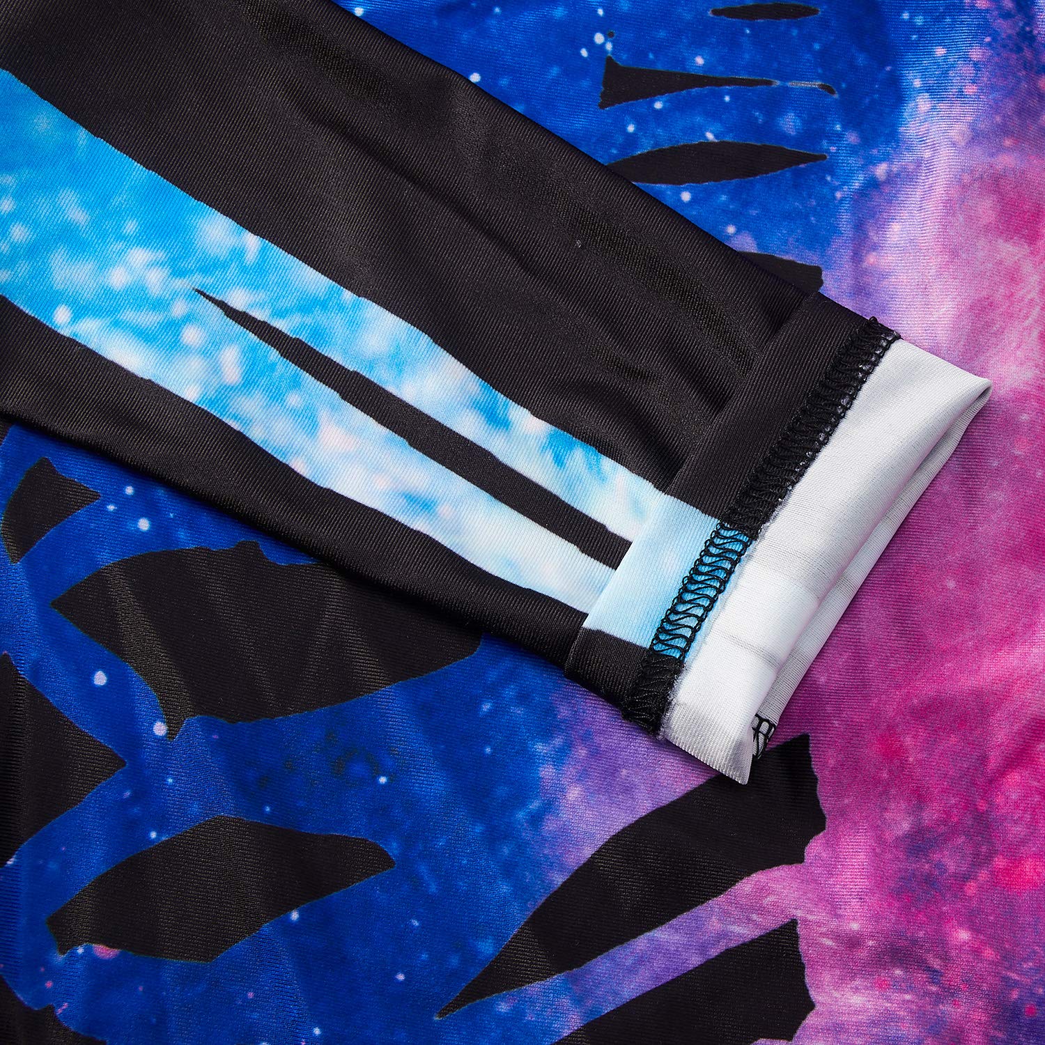 RAISEVERN 3D Galaxy Starry Snazzy Zombie Hallowmas Skull Costume Novelty Cosplay Zip Up Onesies Skeleton Bodysuit Outfit Catsuit Romper Glow in The Dark