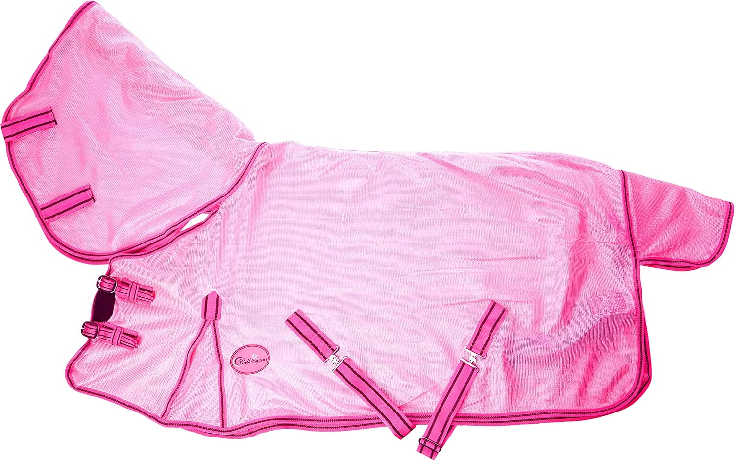 NEW MINI/SHETLAND/PONY FLY RUG SOFT MESH ATTACHED NECK COVER PINK 3'64