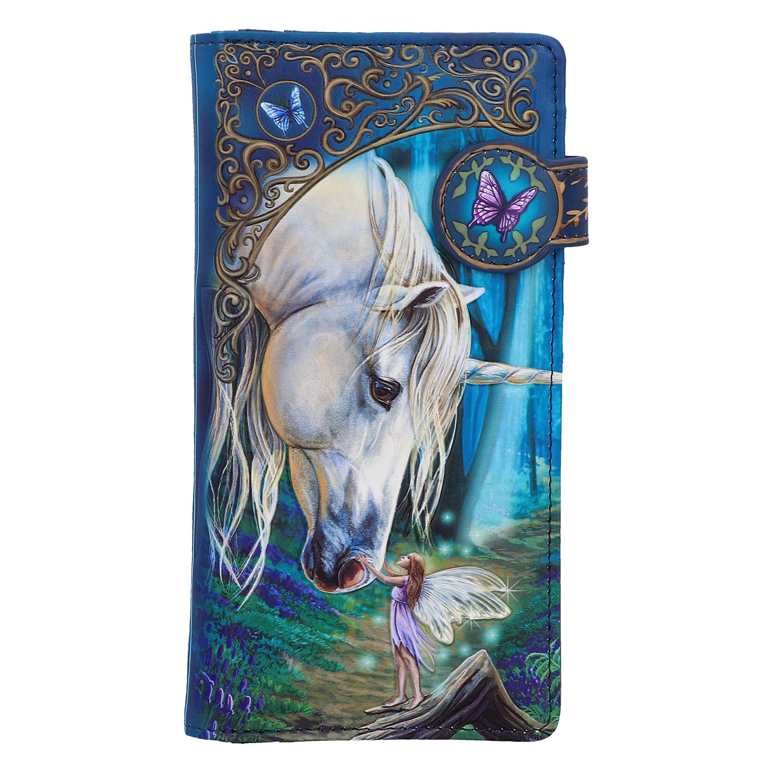 Nemesis Now Officially Licensed Lisa Parker Fairy Whispers Embossed Purse, Blue